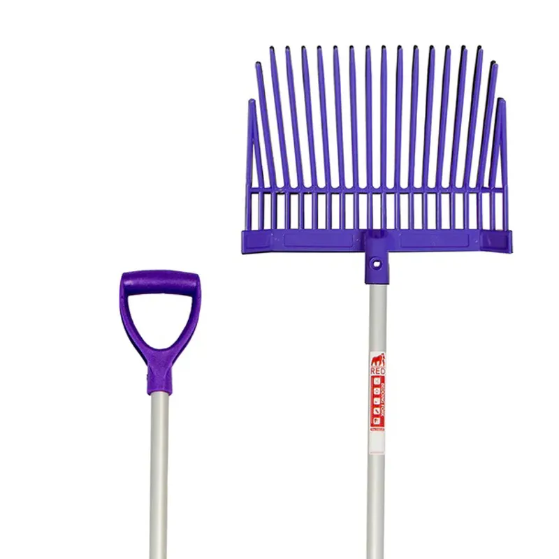 Red Gorilla Short Bedding Fork with D Handle in Purple-1
